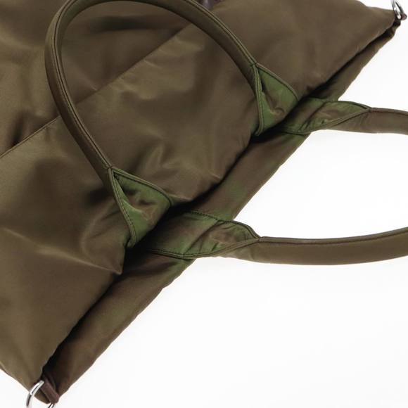 PRADA Tote Bag Nylon Khaki Auth bs16354 - Picture 6 of 16